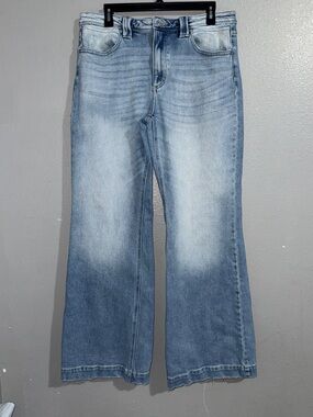 KanCan Light Blue High-Rise Wide Leg Jeans